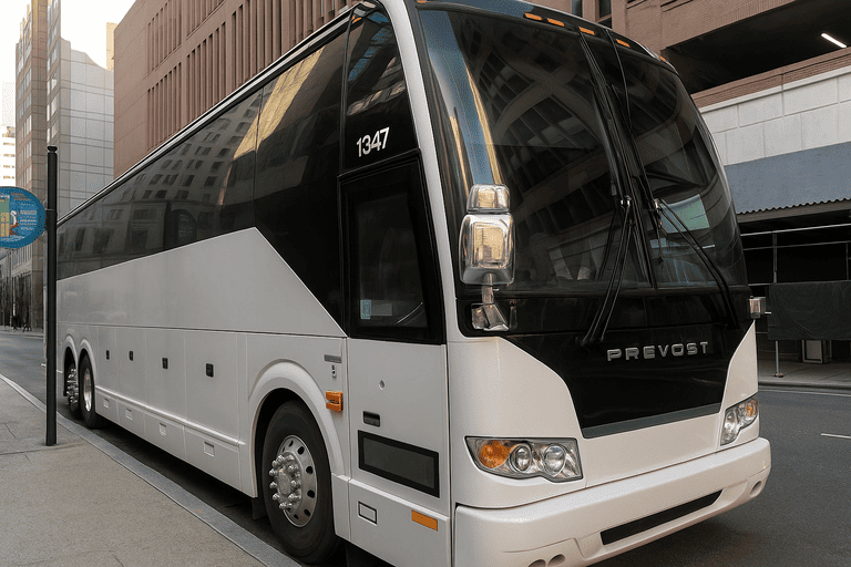 a Charter Bus Rental Santa Barbara coach bus